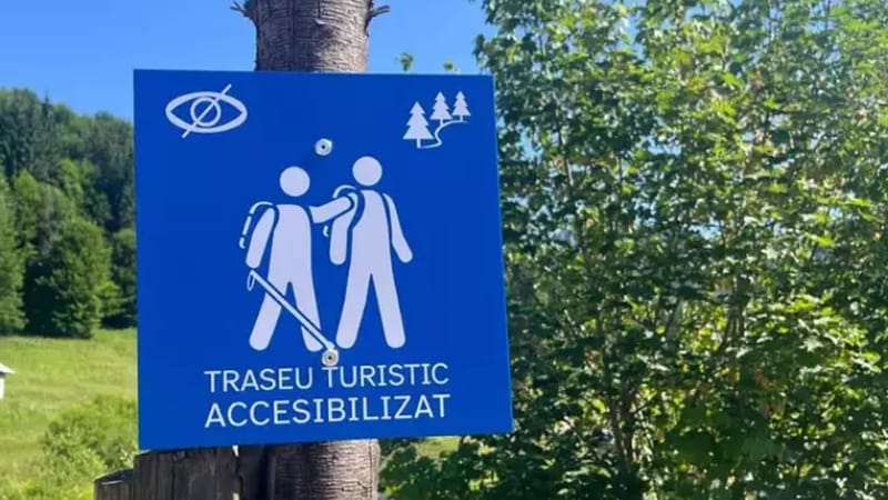 Primul traseu montan pentru nevazatori