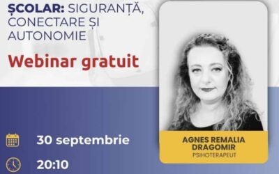 Webinar pentru părinți despre fricile și anxietățile copiilor la început de an școlar