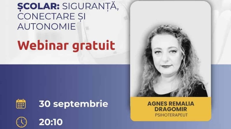 Webinar pentru părinți despre fricile și anxietățile copiilor la început de an școlar
