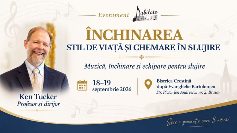 Weekend de muzică și închinare, la Brașov alături de Ken Tucker