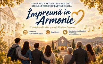 „Împreună în armonie”: foștii elevi ai Liceului Teologic Baptist din Reșița se reunesc prin muzică